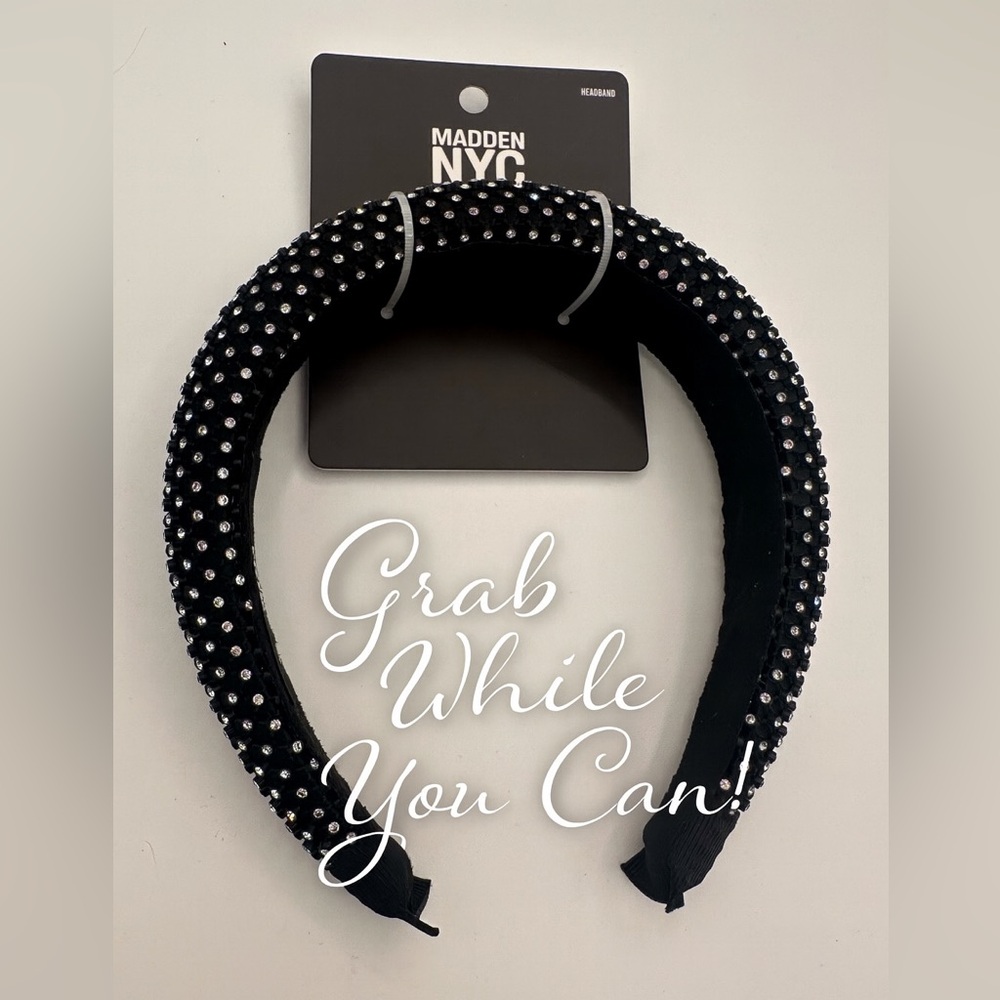 ✨ Madden NYC Rhinestone Padded Headband – NWT  Brand Nrw✨❤️